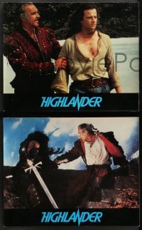 9c130 HIGHLANDER 7 French LCs 1986 Christopher Lambert, Roxanne Hart, Sean Connery!