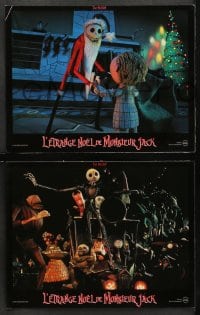9c131 NIGHTMARE BEFORE CHRISTMAS 7 French LCs 1994 Tim Burton, Disney, great Halloween horror images!