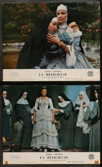 9c122 NUN 6 French LCs 1966 Anna Karina, Suzanne Simonin, La Religieuse de Denis Diderot!