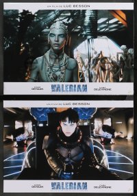 9c162 VALERIAN & THE CITY OF A THOUSAND PLANETS 9 French LCs 2017 Luc Besson, images of top cast!