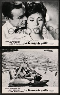 9c184 WOMAN OF STRAW 12 style C French LCs 1964 Sean Connery & super sexy Gina Lollbrigida!