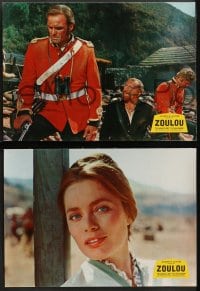 9c169 ZULU 10 French LCs 1964 Stanley Baker & Michael Caine classic, dwarfing the mightiest!