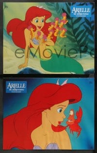 9c085 LITTLE MERMAID 4 German LCs 1992 images of Ariel & cast, Disney underwater cartoon!