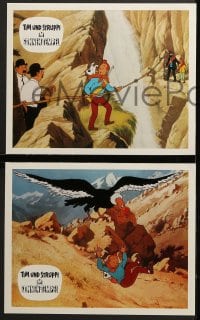 9c104 TINTIN & THE TEMPLE OF THE SUN 24 German LCs 1970 Eddie Lateste's Tintin et le temple du soleil