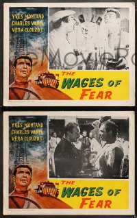 9c022 WAGES OF FEAR 3 Iranian LCs 1955 Henri-Georges Clouzot, completely different border art!