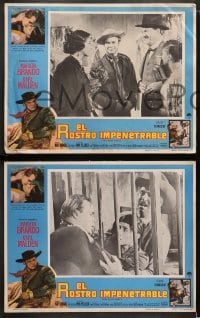 9c062 ONE EYED JACKS 8 Mexican LCs 1962 star & director Marlon Brando, Karl Malden, Katy Jurado