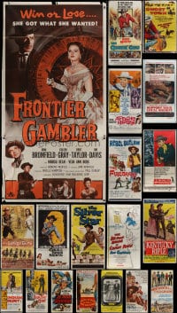 9d299 LOT OF 22 FOLDED THREE-SHEETS 1950s-1960s great images from a variety of movies!