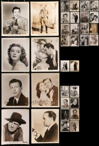 9d262 LOT OF 34 8X10 STILLS 1940s great portraits of a variety of actors & actresses!