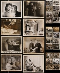 9d263 LOT OF 30 8X10 STILLS 1940s great scenes from a variety of different movies!