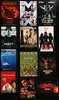 9d049 LOT OF 12 SOUTH KOREAN FLYERS 1990s-2000s great images from a variety of different movies!