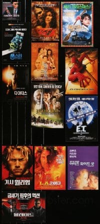 9d050 LOT OF 13 SOUTH KOREAN FLYERS 1990s-2000s great images from a variety of different movies!