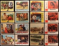 9d205 LOT OF 16 COWBOY WESTERN LOBBY CARDS 1940s-1950s incomplete sets from different movies!