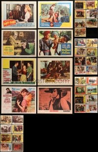 9d193 LOT OF 39 COWBOY WESTERN LOBBY CARDS 1950s-1960s great scenes from different movies!