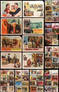9d162 LOT OF 82 WESTERN LOBBY CARDS 1950s-1970s great scenes from a variety of cowboy movies!