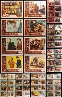 9d156 LOT OF 88 LOBBY CARDS 1950s-1960s complete & incomplete sets from a variety of movies!