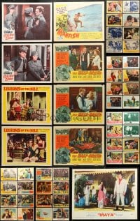 9d179 LOT OF 57 LOBBY CARDS 1930s-1960s incomplete sets from a variety of different movies!