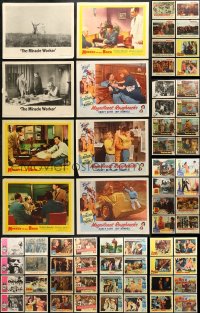 9d160 LOT OF 84 LOBBY CARDS 1950s-1960s incomplete sets from a variety of different movies!