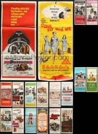 9d043 LOT OF 18 FOLDED AUSTRALIAN DAYBILLS 1960s-1970s great images from a variety of movies!