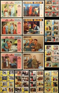 9d171 LOT OF 70 LOBBY CARDS 1940s-1960s incomplete sets from a variety of different movies!