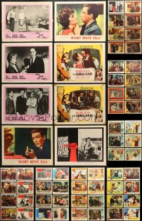 9d158 LOT OF 86 LOBBY CARDS 1940s-1960s incomplete sets from a variety of different movies!