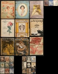 9d213 LOT OF 30 11X14 SHEET MUSIC 1900s-1910s a great variety of different songs!