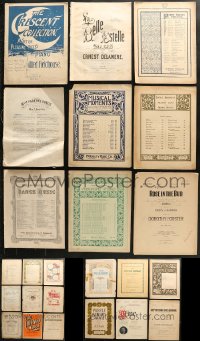 9d220 LOT OF 24 10.5X13.75 SHEET MUSIC 1880s-1910s a great variety of different songs!