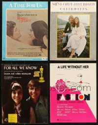9d243 LOT OF 4 SHEET MUSIC 1960s-1970s a variety of different songs!