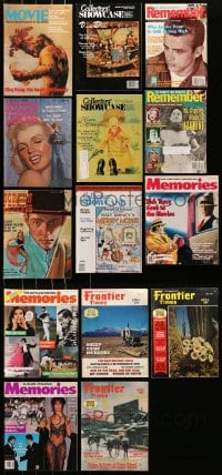 9d358 LOT OF 14 NOSTALGIA MAGAZINES 1960s-1990s filled with great movie images & articles!