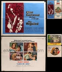 9d075 LOT OF 6 FOLDED HALF-SHEETS AND INSERTS 1960s-1970s great images from a variety of movies!