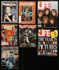 9d385 LOT OF 7 MAGAZINES 1970s-1990s great images & articles on movie celebrities & more!