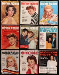 9d376 LOT OF 9 MOTION PICTURE MOVIE MAGAZINES 1950s-1970s many great images & articles!
