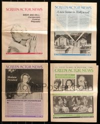 9d406 LOT OF 4 SCREEN ACTOR NEWS MAGAZINES 1980s filled with great images & information!