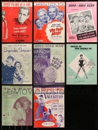 9d234 LOT OF 8 SHEET MUSIC 1930s-1950s great songs from a variety of different movies!
