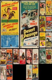 9d420 LOT OF 20 FORMERLY FOLDED INSERTS 1940s-1970s great images from a variety of movies!