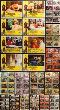 9d135 LOT OF 144 LOBBY CARDS 1950s-1960s complete sets of 8 from a variety of different movies!