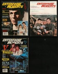 9d419 LOT OF 3 ENTERPRISE INCIDENTS MAGAZINES 1984 filled with cool images & articles!