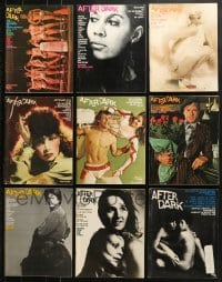 9d379 LOT OF 9 AFTER DARK MAGAZINES 1960s-1970s filled with great images & articles!