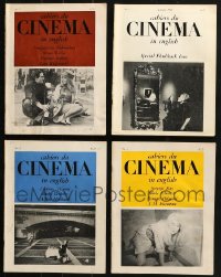 9d410 LOT OF 4 CAHIERS DU CINEMA MAGAZINES 1950s-1960s filled with great images & articles!