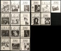 9d355 LOT OF 17 ZOSO MAGAZINES 1980s-1990s filled with great Led Zeppelin images & articles!