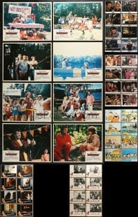 9d186 LOT OF 48 SPANISH LANGUAGE LOBBY CARDS 1970s-1990s complete sets from a variety of movies!