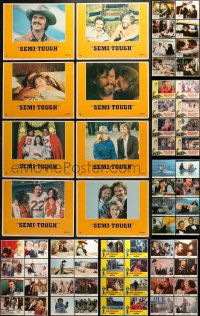 9d172 LOT OF 64 LOBBY CARDS FROM BURT REYNOLDS MOVIES 1970s-1980s complete sets of 8 cards!