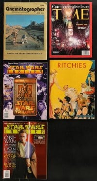 9d079 LOT OF 4 MAGAZINES AND 1 AUCTION CATALOG 1980s-2000s American Cinematographer, Star Wars!