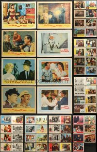 9d170 LOT OF 71 LOBBY CARDS 1940s-1960s incomplete sets from several movies!