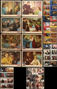 9d187 LOT OF 46 SPANISH LANGUAGE LOBBY CARDS 1940s-1990s incomplete sets from a variety of movies!