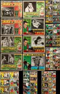 9d183 LOT OF 54 SPANISH LANGUAGE LOBBY CARDS 1960s-1970s incomplete sets from several movies!