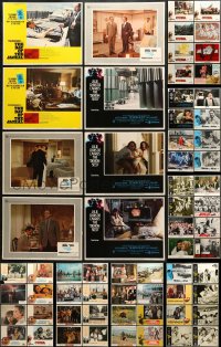 9d161 LOT OF 83 LOBBY CARDS 1960s-1980s incomplete sets from a variety of different movies!