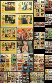 9d133 LOT OF 154 LOBBY CARDS 1950s-1980s complete & incomplete sets from a variety of movies!