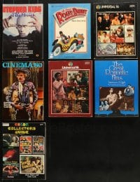 9d319 LOT OF 7 SOFTCOVER BOOKS AND CATALOGS 1970s-1990s great movie images & information!