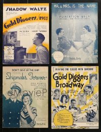 9d242 LOT OF 4 WARNER BROS SHEET MUSIC 1920s-1930s great songs from different musicals!