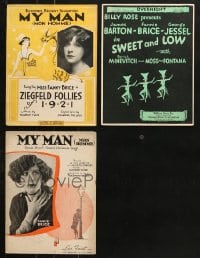 9d245 LOT OF 3 FANNY BRICE SHEET MUSIC 1920s-1930s a variety of great songs!